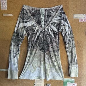 Women's V-Neck Long Sleeve Top